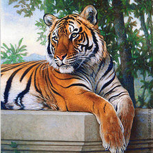 Оригинал схемы вышивки «Тигр» (№1020106)