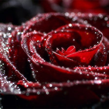 Оригинал схемы вышивки «красная роза» (№1020276)