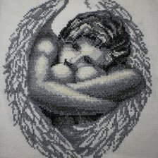 Оригинал схемы вышивки «ангел» (№1024215)