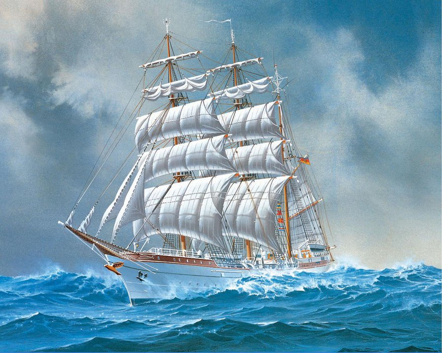 Парусник - море, корабли - оригинал