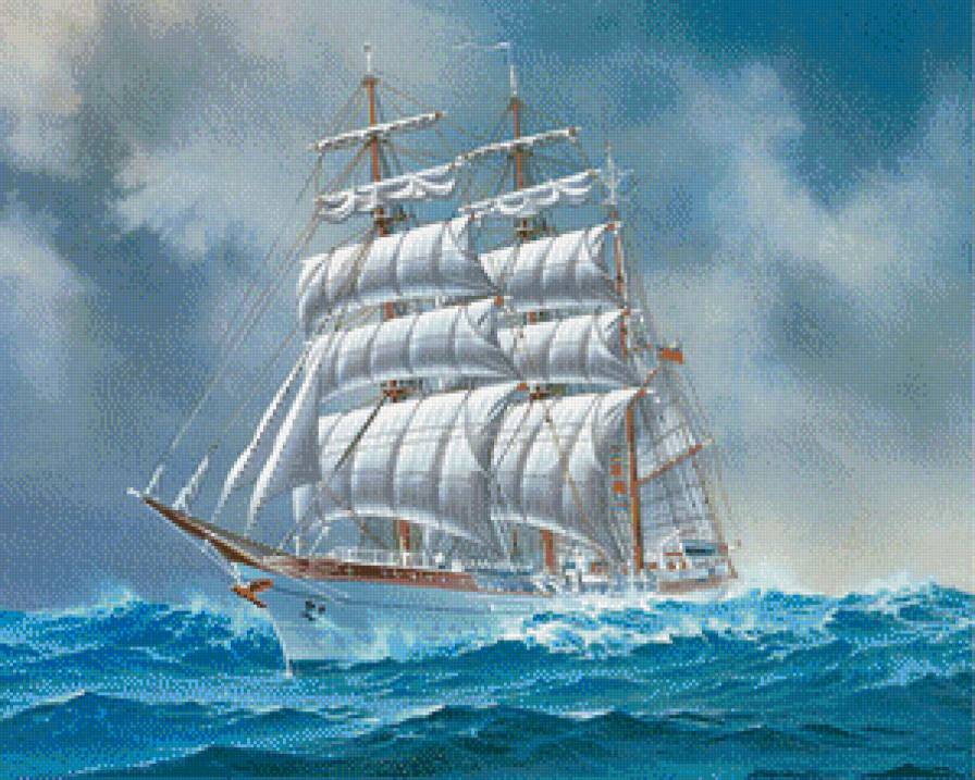 Парусник - море, корабли - предпросмотр