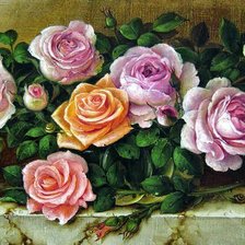 Оригинал схемы вышивки «розы» (№1034362)