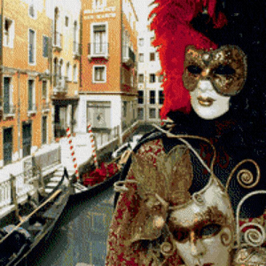 Венеция маскарад - девушка, маскарад, италия, маска, карнавал, венеция - предпросмотр