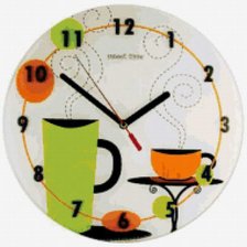Схема вышивки «часы для кухни»