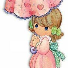niña con paraguas