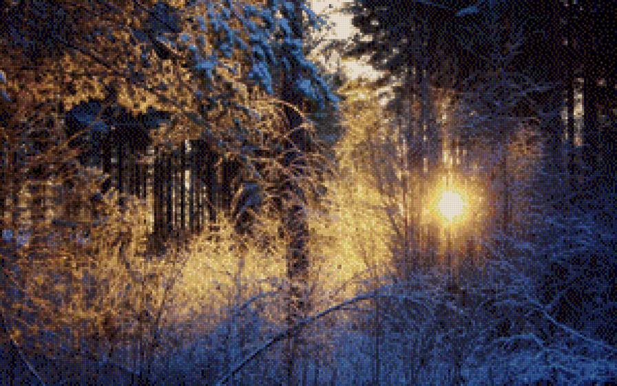 зимний лес - предпросмотр