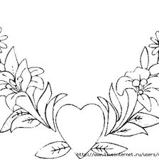 Оригинал схемы вышивки «сердце» (№1045899)