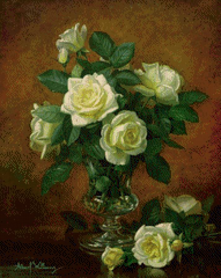 Альберт Вильямс 3 - розы, красота, натюрморт, картина, цветы, живопись - предпросмотр