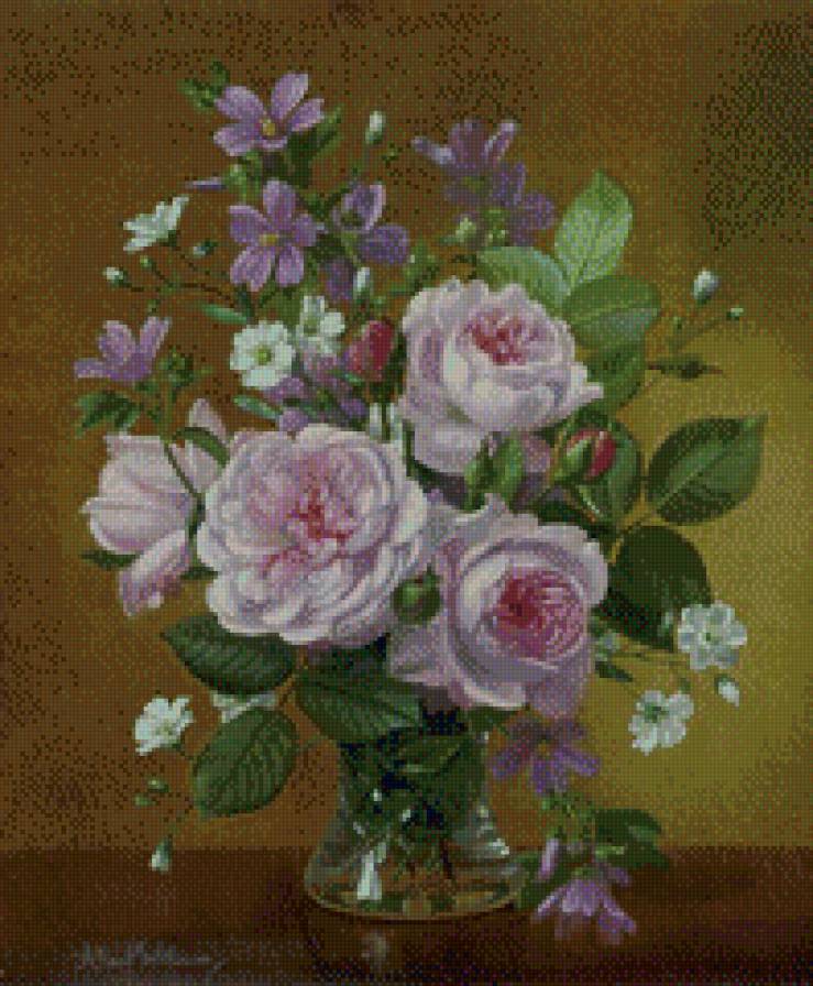 Альберт Вильямс 4 - розы, картина, цветы, натюрморт, живопись, красота - предпросмотр