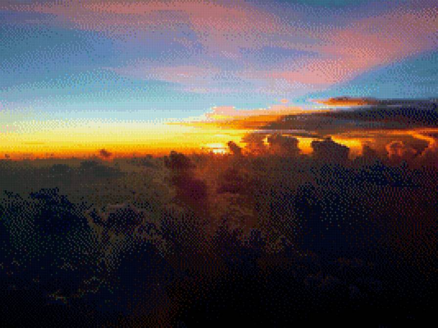 закат - небо закат облака - предпросмотр