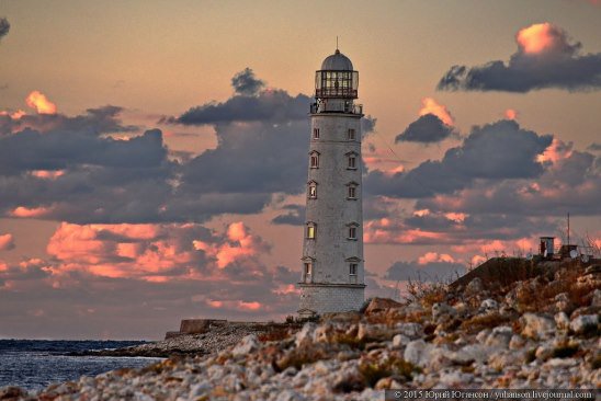 Херсонесский маяк - закат, море, херсонес, маяк, вечер - оригинал