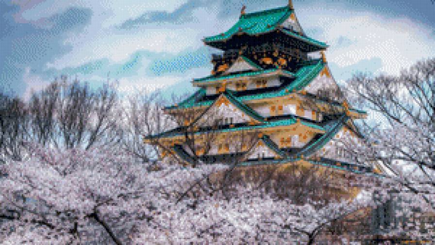 Японский дворец - япония, дворец - предпросмотр
