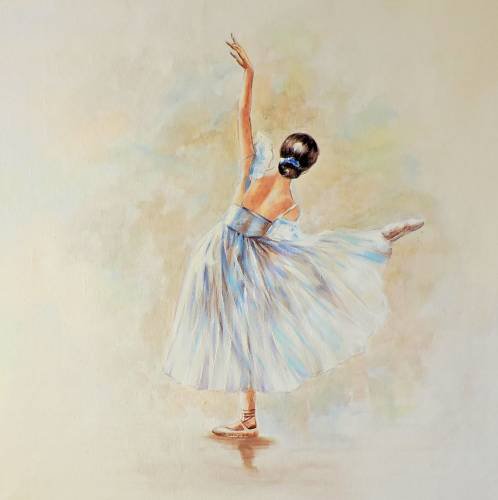 №1056255 - танцы, искусство, балет, девушка, живопись, картина - оригинал