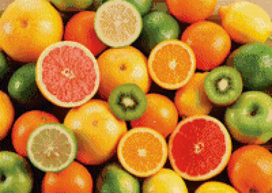 Фрукты - грейпфрут, фрукты, цитрус, лимон, апельсин - предпросмотр