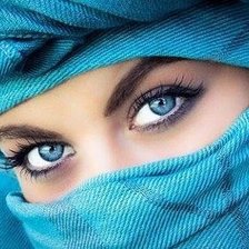 Схема вышивки «голубые глаза»