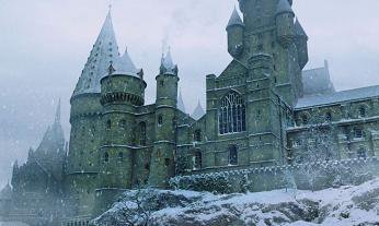 замок - зима, снег, замок - оригинал