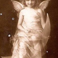 Оригинал схемы вышивки «Ангел ретро.» (№1075538)