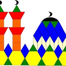 Оригинал схемы вышивки «Blocks Mosque» (№1078450)