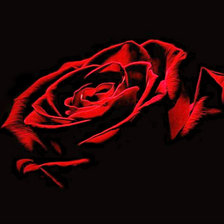 Оригинал схемы вышивки «Красная роза» (№1078583)