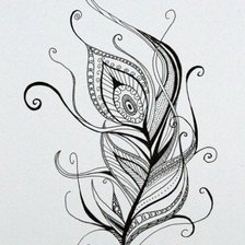 Оригинал схемы вышивки «Peacock feather» (№1079189)