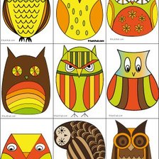 Схема вышивки «9 owl»