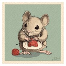 Оригинал схемы вышивки «мышка» (№1081151)