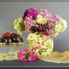Оригинал схемы вышивки «Полевые цветы и фрукты» (№1082165)