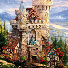 Оригинал схемы вышивки «Замок из сказки» (№1082573)