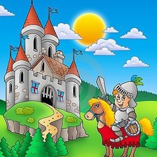 Оригинал схемы вышивки «Castillo medieval-infantil» (№1083066)