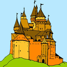 Оригинал схемы вышивки «Castillo Medieval dibujo» (№1083069)