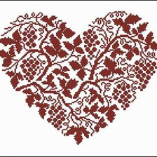 Оригинал схемы вышивки «сердце ♥» (№1089481)