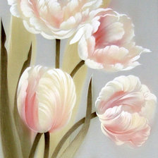 Схема вышивки «biale tulipanyy»