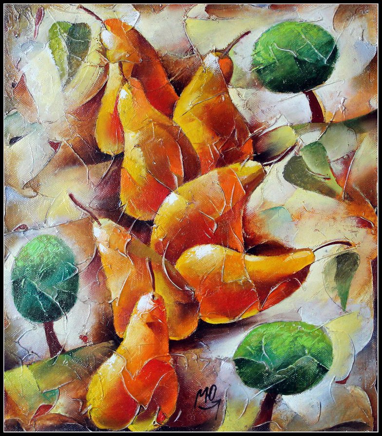 Груши - фрукты, живопись, юрий мацик - оригинал