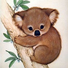 Схема вышивки «Малыш коала»