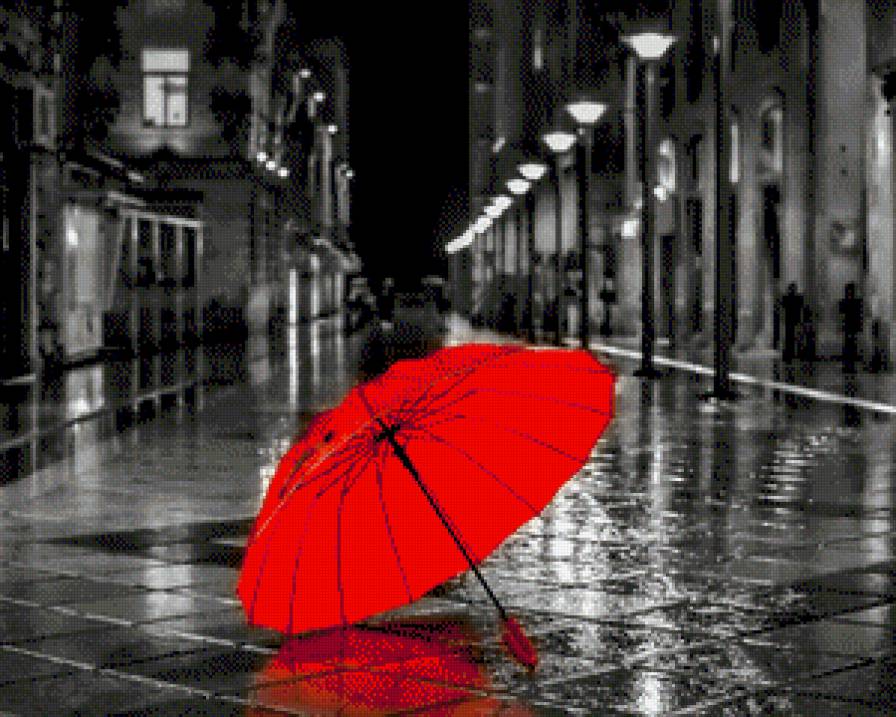 Красный зонтик 2 - предпросмотр