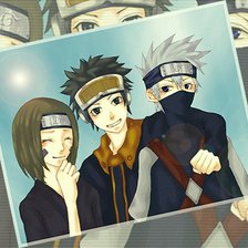 Rin, Kakashi and Obito