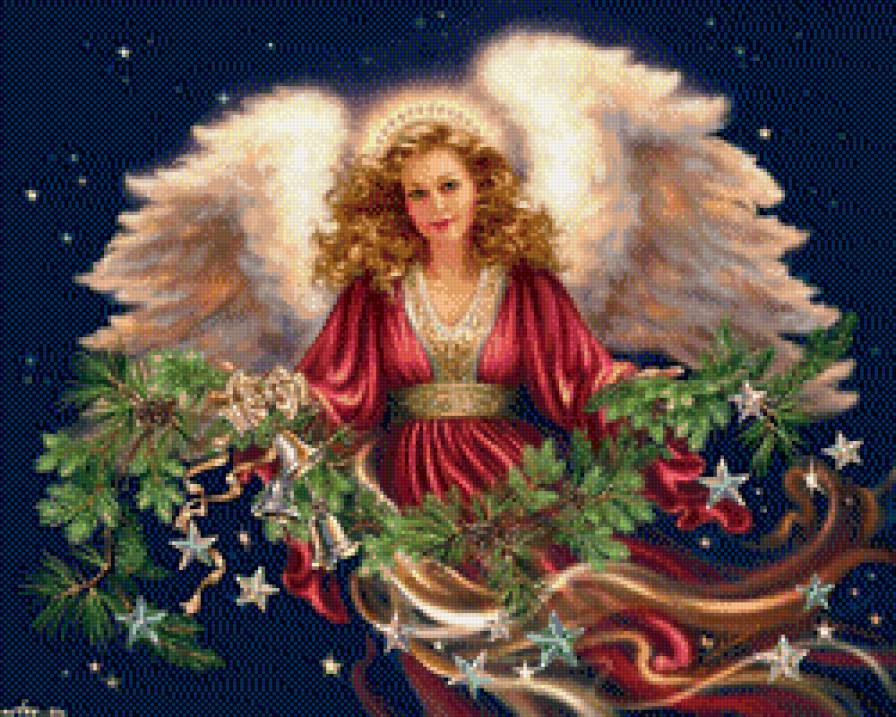 Рождественский ангел - ангел, зима, праздники - предпросмотр
