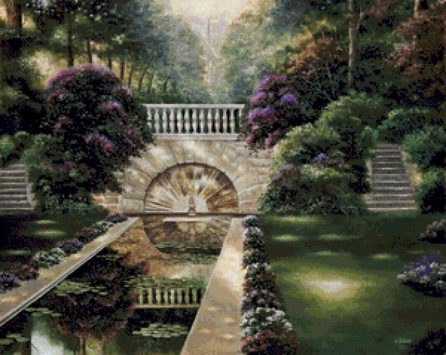 романтический сад - предпросмотр