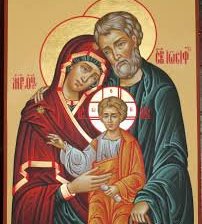 Оригинал схемы вышивки «Святое семейство - икона» (№1104155)