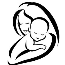 Оригинал схемы вышивки «мать и дитя» (№1105993)