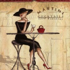 Оригинал схемы вышивки «девушка в кафе» (№1106543)