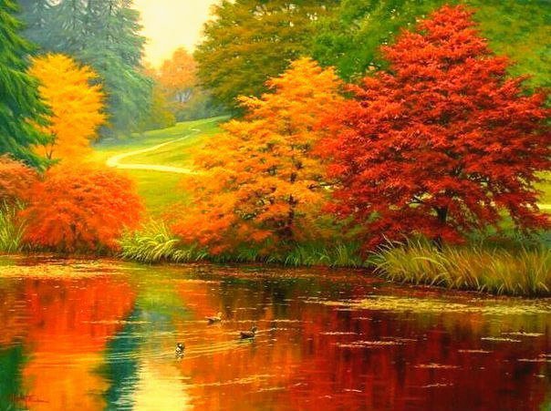 Осень - природа, вода - оригинал