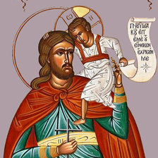 Оригинал схемы вышивки «Святой Христофор» (№1108901)
