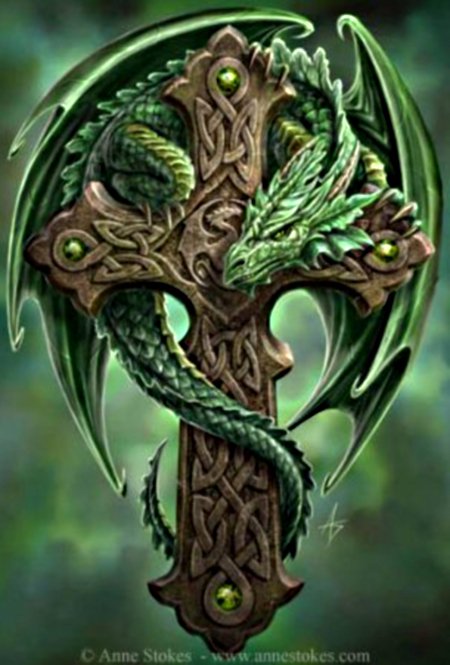 Крест кадаверциан - дракон, крест - оригинал