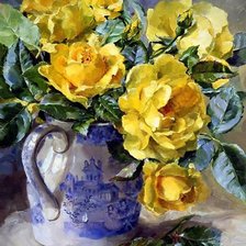 Жёлтые розы Анны Коттеррил