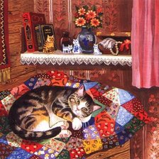 Уютный кот (Т.Родионова)