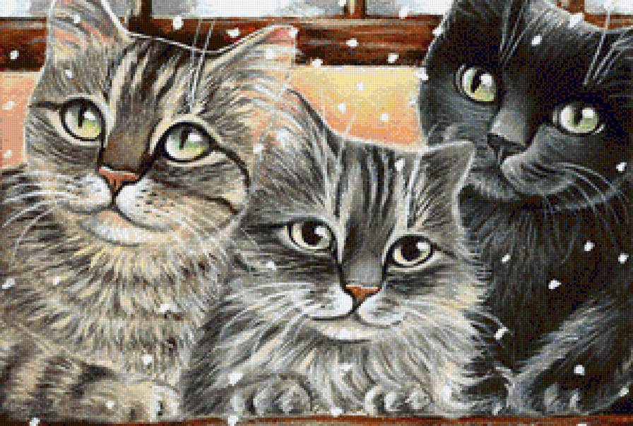 Котята - котенок, кот, кошка, животные - предпросмотр
