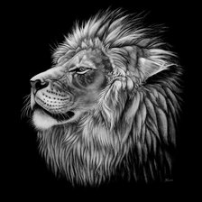 Схема вышивки «Лев»
