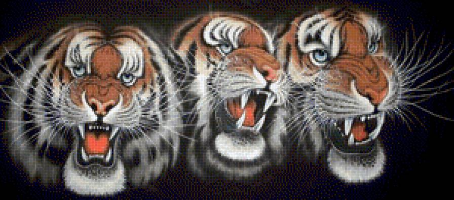 Тигры - тигр, дикие кошки, животные - предпросмотр
