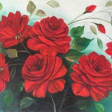 Оригинал схемы вышивки «Розы» (№1132234)